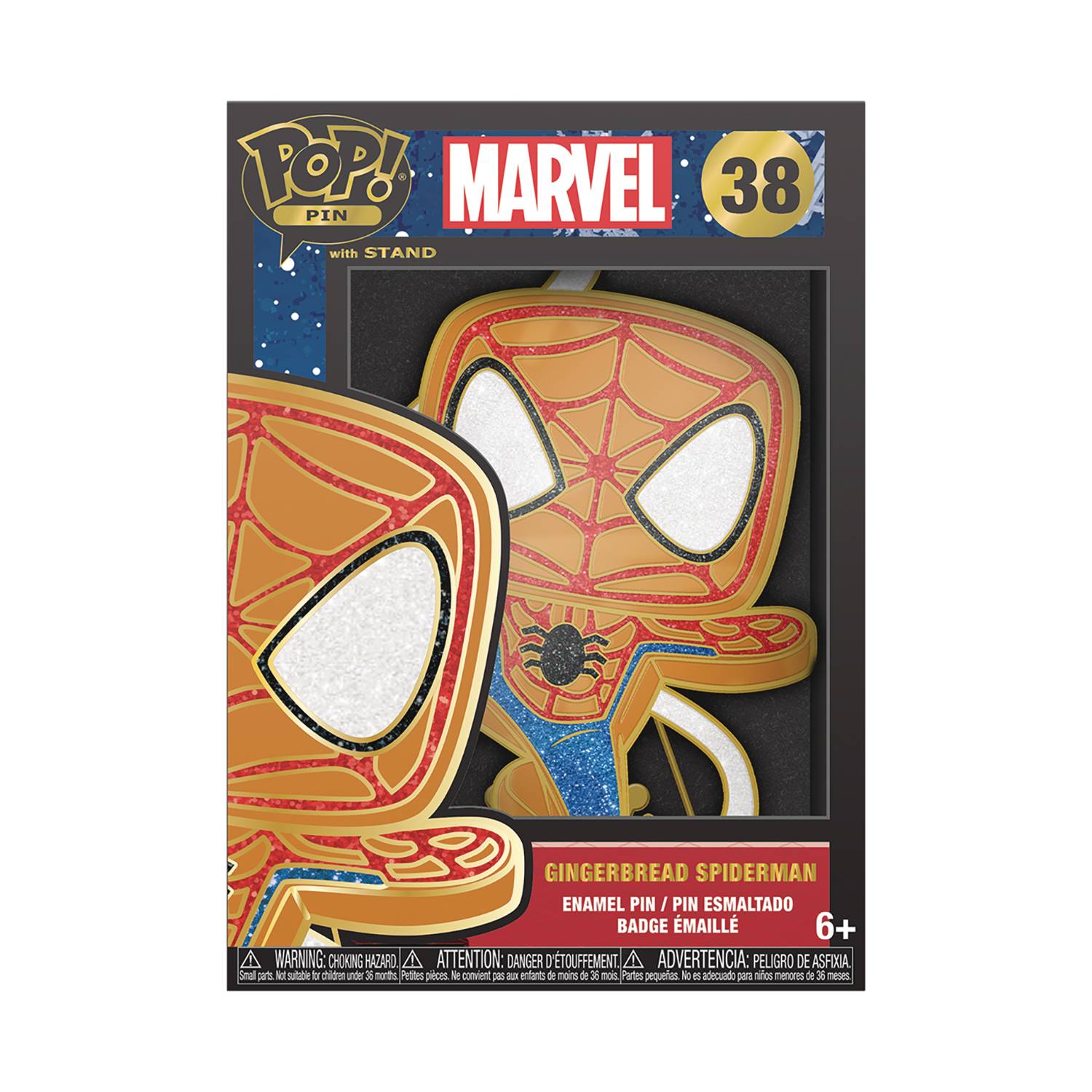 FUNKO POP MARVEL GINGERBREAD SPIDERMAN PIN - King Gaming