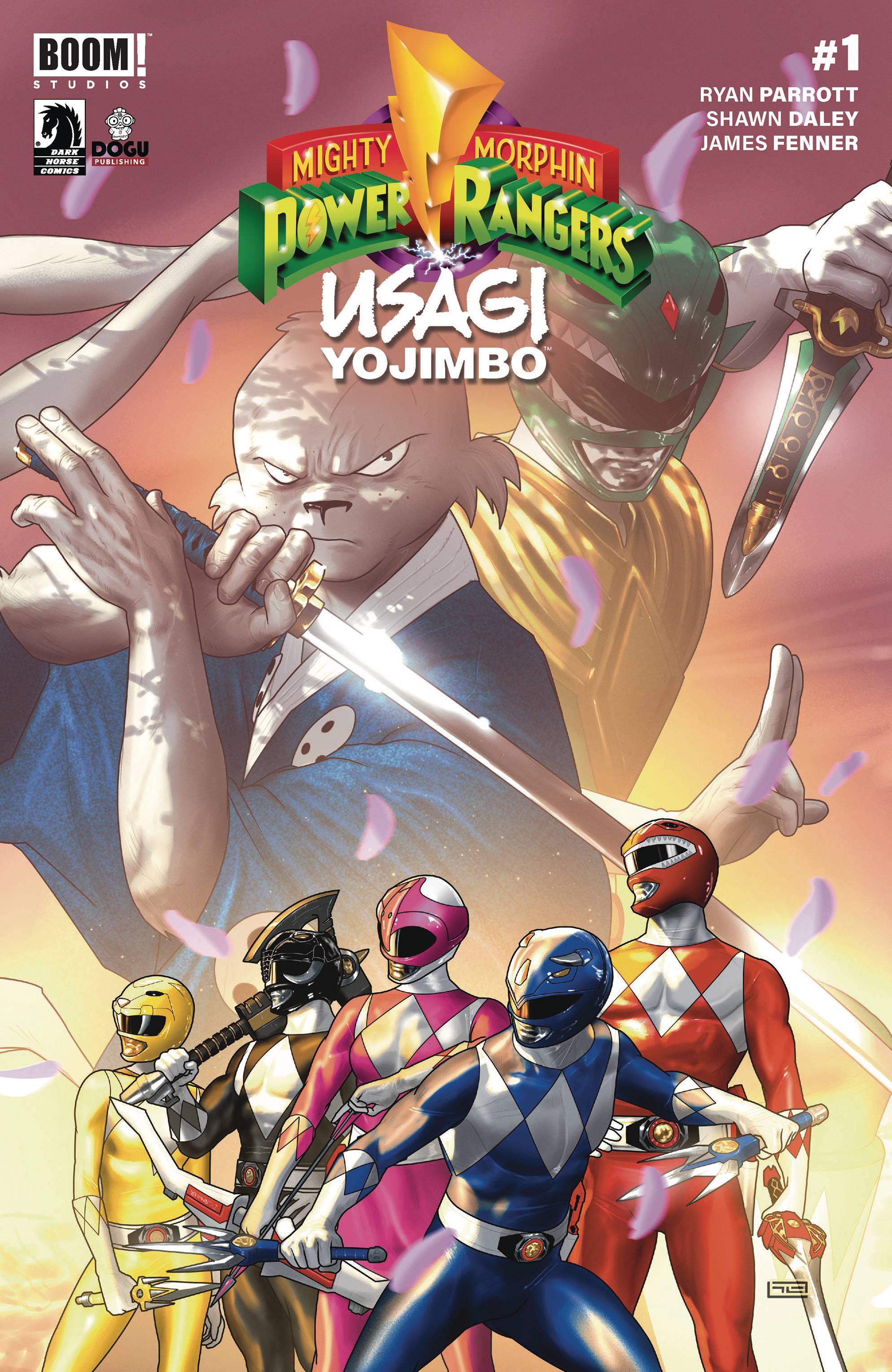 MIGHTY MORPHIN POWER RANGERS USAGI YOJIMBO #1 CVR A CLARKE - King Gaming