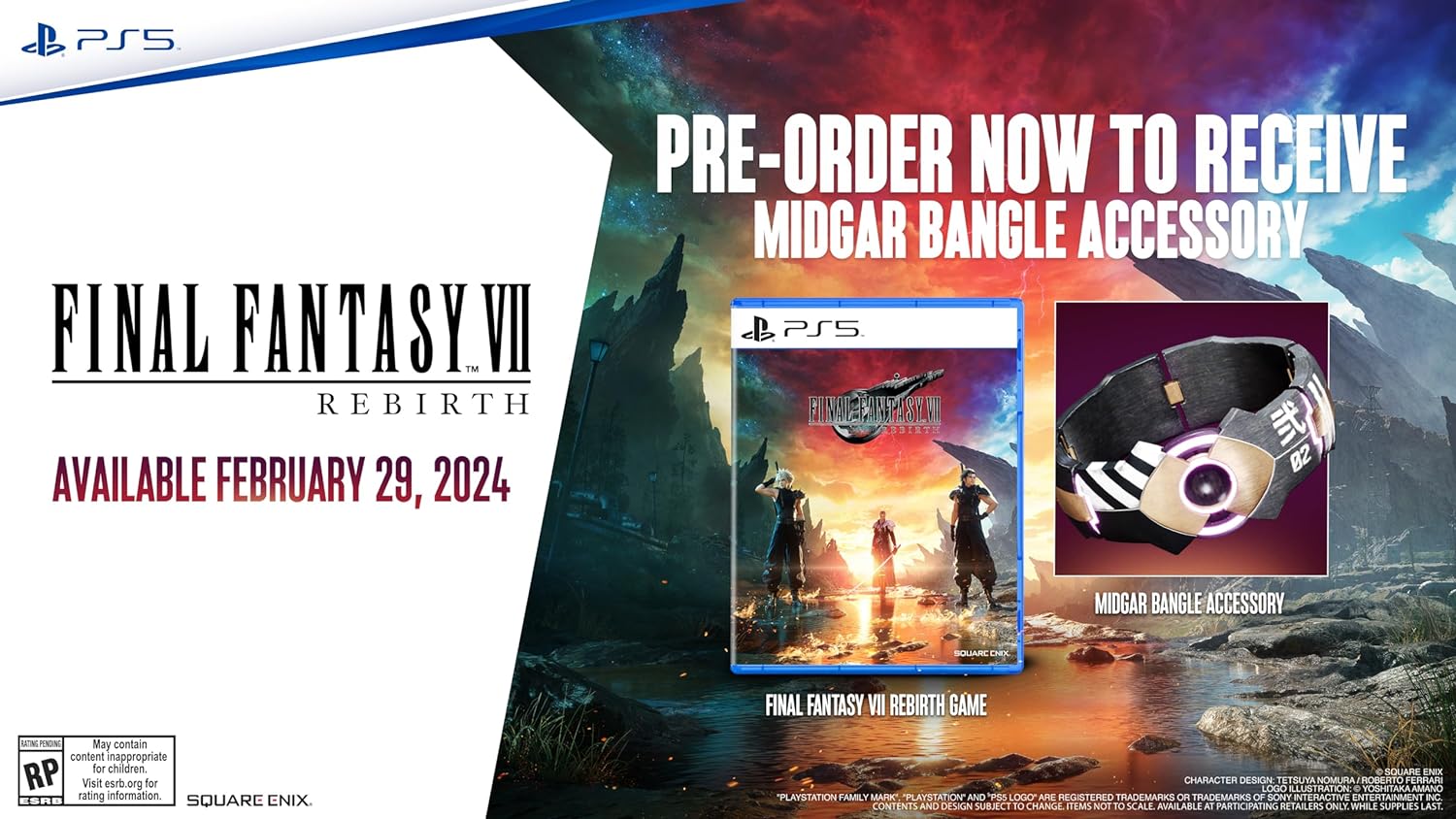 Final Fantasy 7 Rebirth - PlayStation 5 - Pre Order - King Gaming