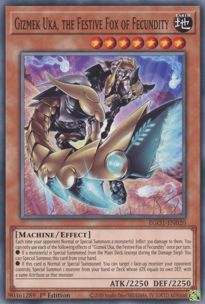 Gizmek Uka, The Festive Fox of Fecundity - NM Common King Gaming