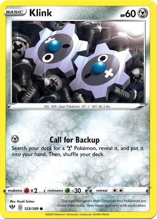 Klink - 125/189 - Uncommon - King Gaming