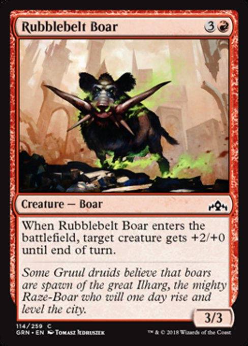 Rubblebelt Boar - NM - C #114 King Gaming