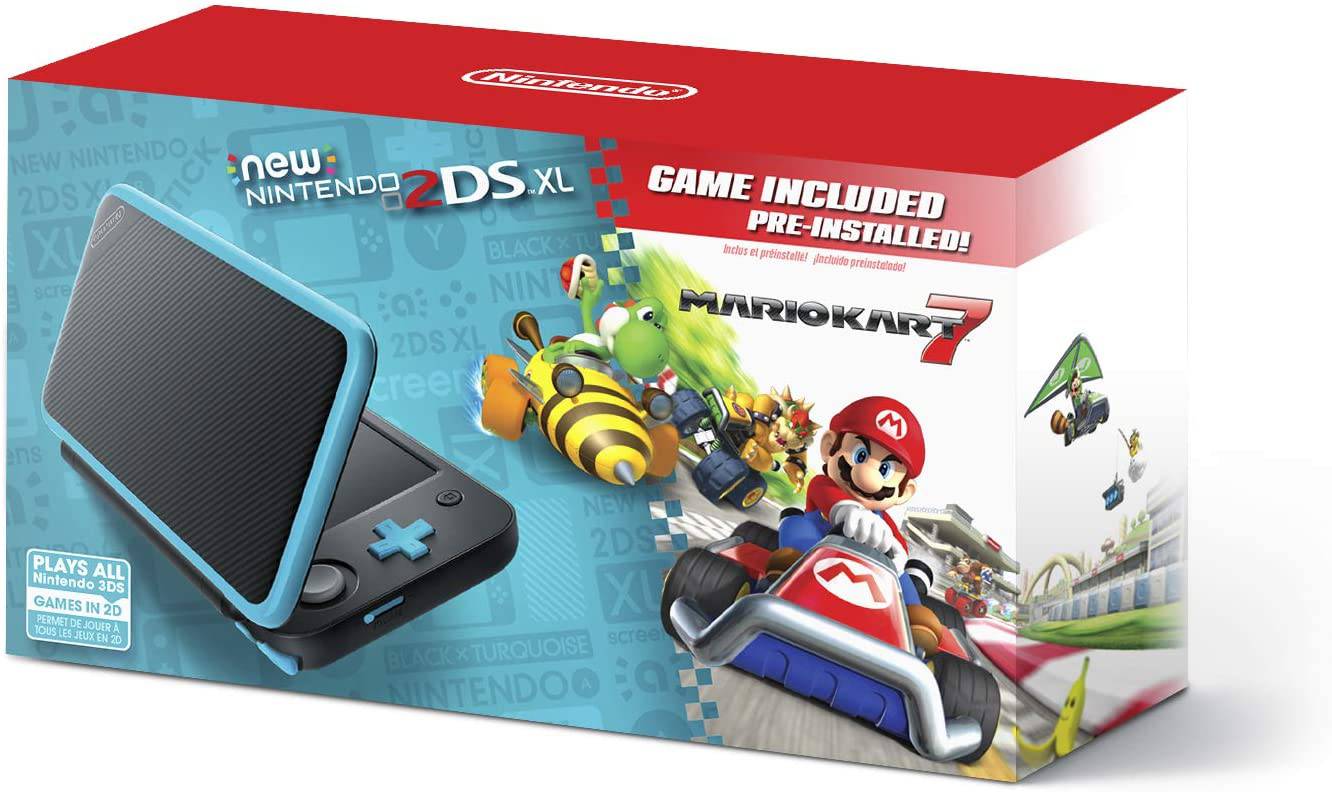 New Nintendo 2DS XL - Black + Turquoise - Nintendo 2DS King Gaming