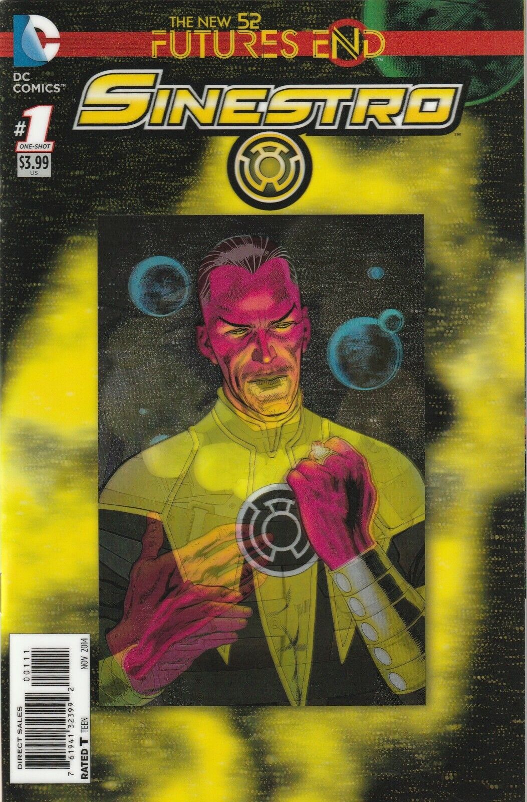 Sinestro Futures End # 1 New 52 Lenticular Cover DC - King Gaming