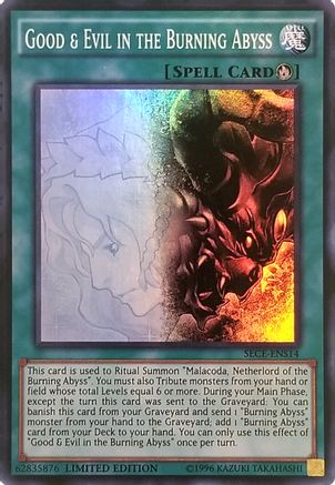 Good & Evil In The Burning Abyss - Super Rare - King Gaming