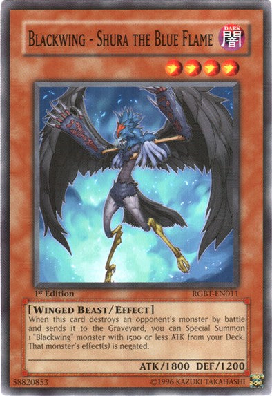 Blackwing - Shura The Blue Flame - Common - Yu-Gi-Oh King Gaming