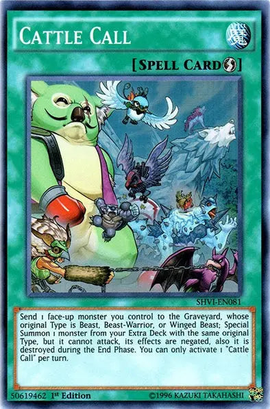 Cattle Call - Super Rare - Yu-Gi-Oh King Gaming