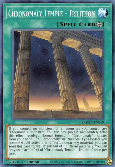 Chronomaly Temple - Trilithon - Common - Yu-Gi-Oh King Gaming