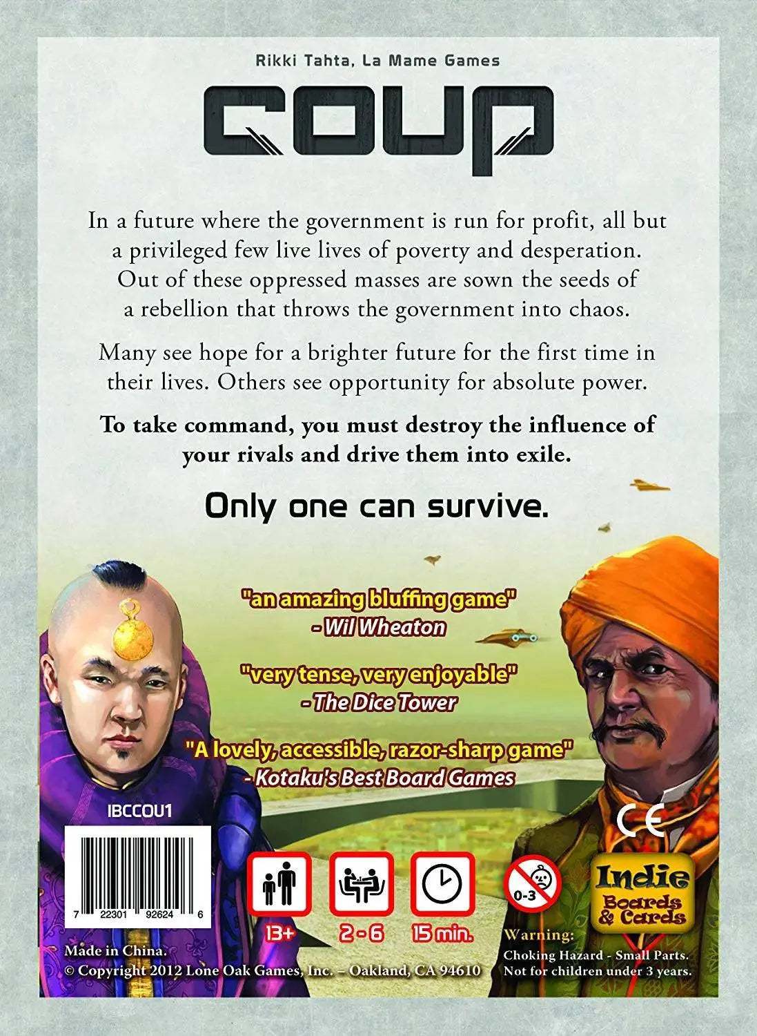 Coup Card Game (The Resistance Universe) King Gaming
