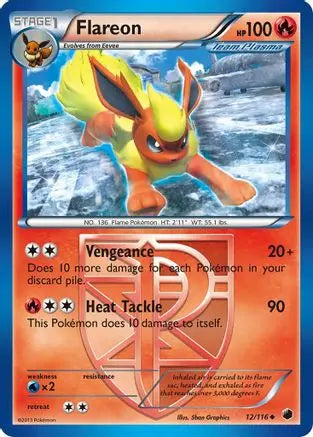 Flareon - 12/116 - Uncommon King Gaming