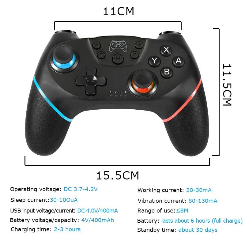 Bluetooth-compatible Pro Gamepad for N-Switch NS-Switch NS Switch Console Wireless Gamepad Video Game USB Joystick Control King Gaming