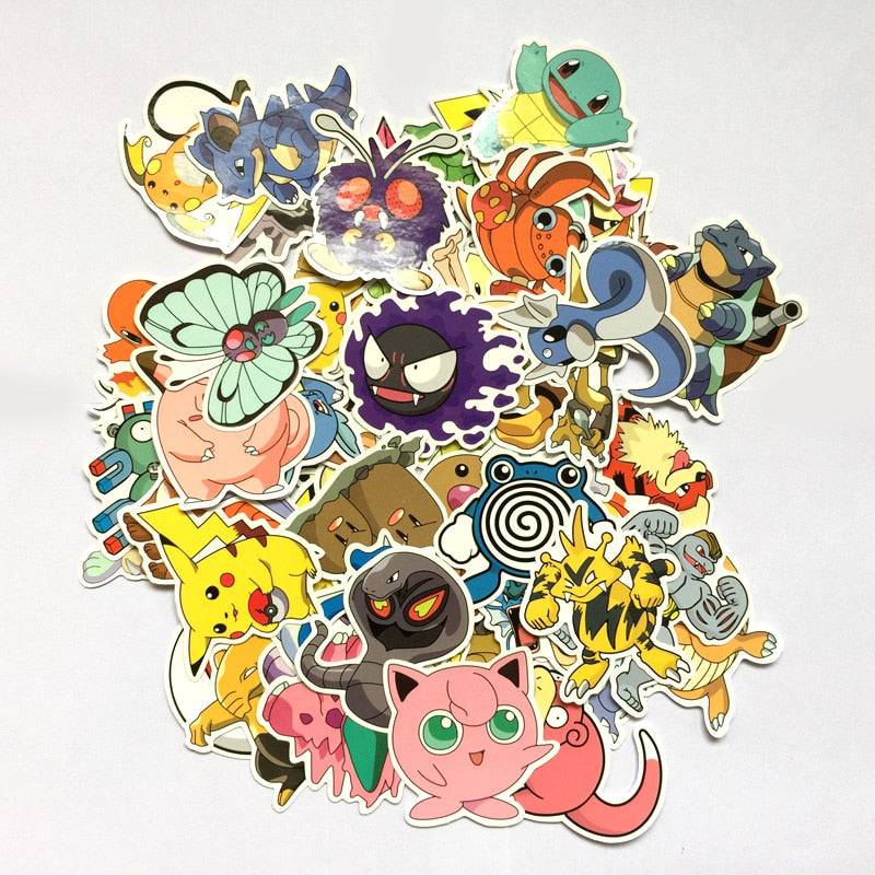 80pcs/lot Do Not Repeat PVC Sticker Anime Laptop Stickers For Kids King Gaming