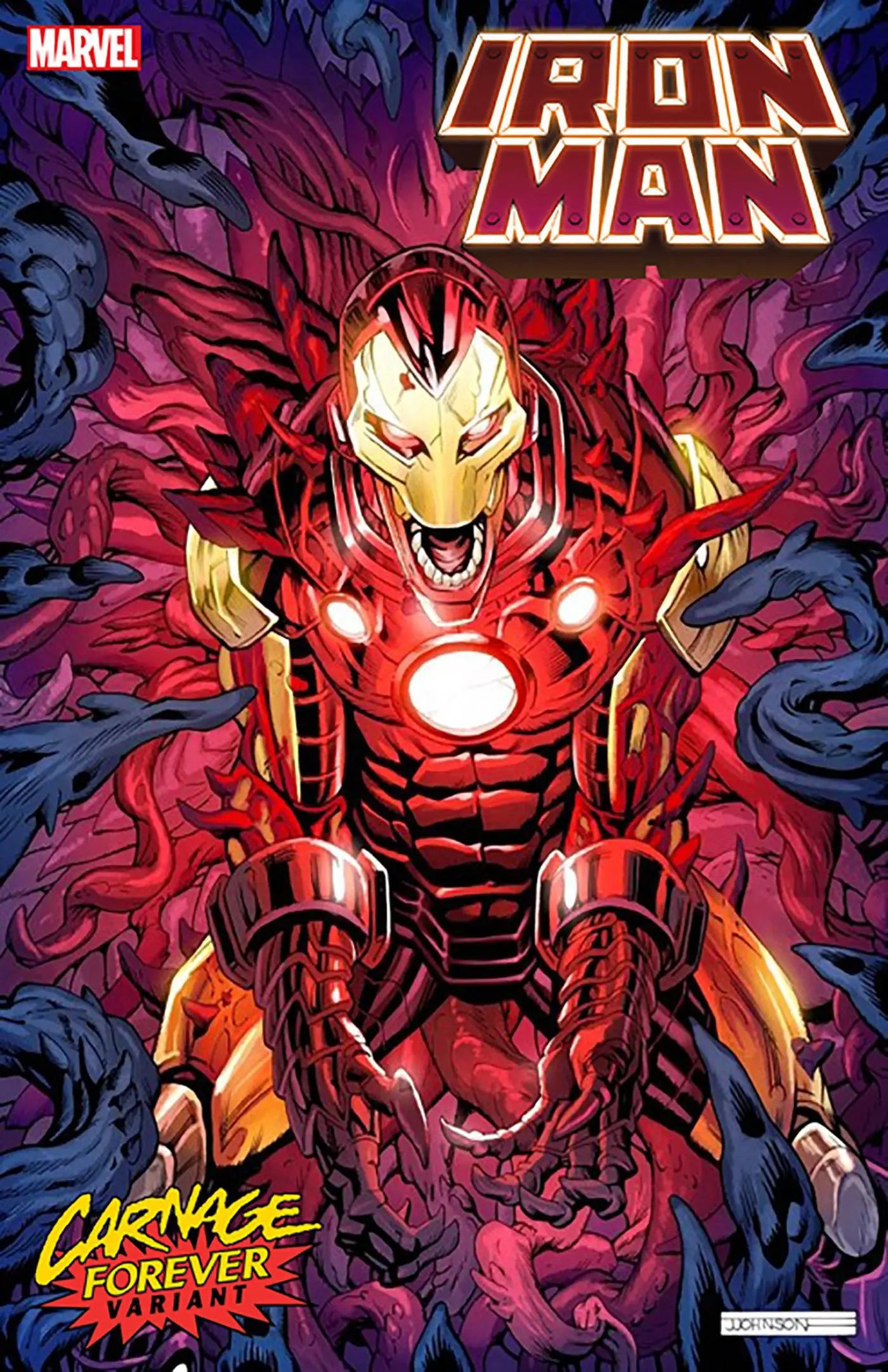 IRON MAN #18 JEFF JOHNSON CARNAGE FOREVER VAR King Gaming