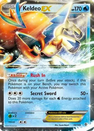Keldeo EX - 49/149 - Ultra Rare King Gaming