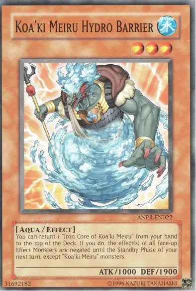 Koa'ki Meiru Hydro Barrier - Common - Yu-Gi-Oh King Gaming