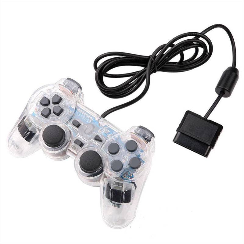 For Sony PS2 Game Controller Dual Vibration Digital Joypad Wired Connection Anti-slip Gamepad For Playstation 2 Gaming Console King Gaming