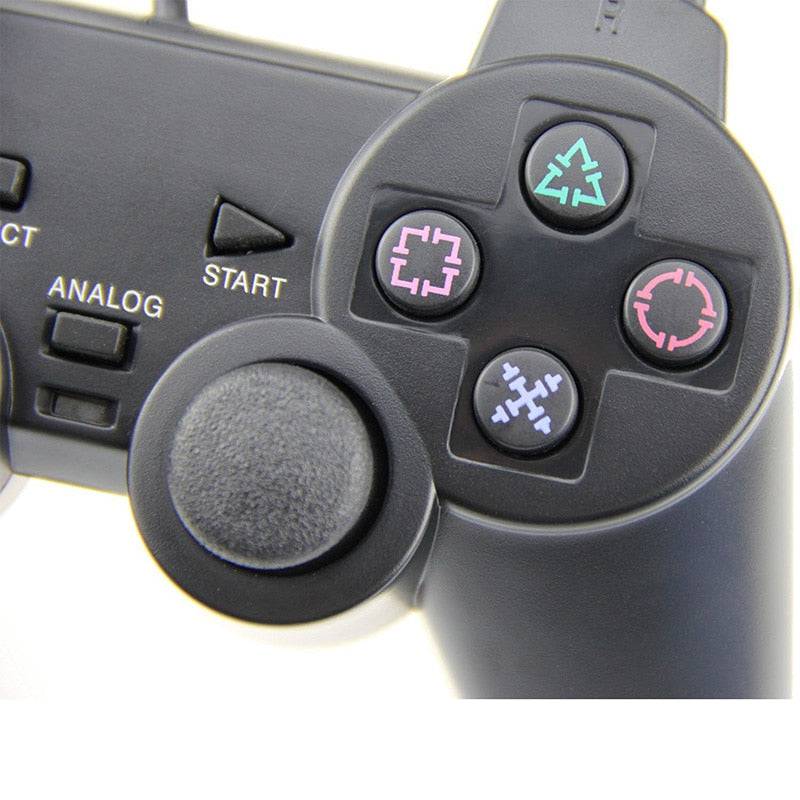 For Sony PS2 Game Controller Dual Vibration Digital Joypad Wired Connection Anti-slip Gamepad For Playstation 2 Gaming Console King Gaming