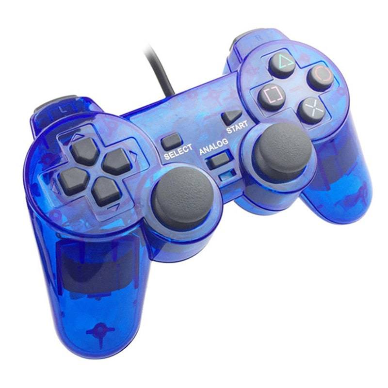 For Sony PS2 Game Controller Dual Vibration Digital Joypad Wired Connection Anti-slip Gamepad For Playstation 2 Gaming Console King Gaming
