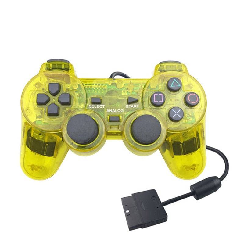 For Sony PS2 Game Controller Dual Vibration Digital Joypad Wired Connection Anti-slip Gamepad For Playstation 2 Gaming Console King Gaming