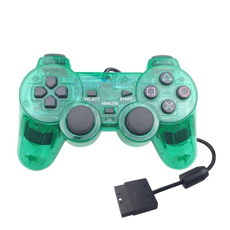 For Sony PS2 Game Controller Dual Vibration Digital Joypad Wired Connection Anti-slip Gamepad For Playstation 2 Gaming Console King Gaming