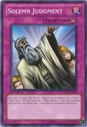 Solemn Judgment - Common - Yu-Gi-Oh King Gaming