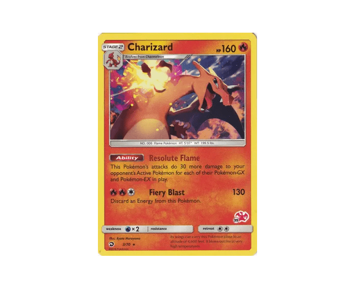 Charizard - 3/70 - NM Rare King Gaming