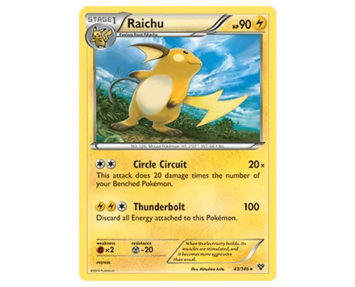 Raichu - 43/146 - NM Rare King Gaming