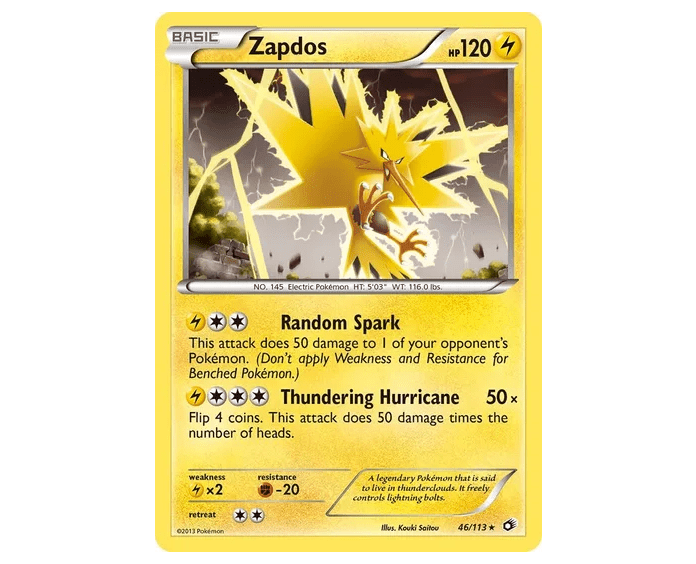 Zapdos - 46/113 - NM Rare King Gaming