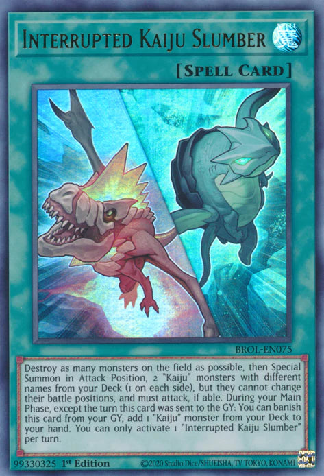 Interrupted Kaiju Slumber - Ultra Rare - Yu-Gi-Oh King Gaming