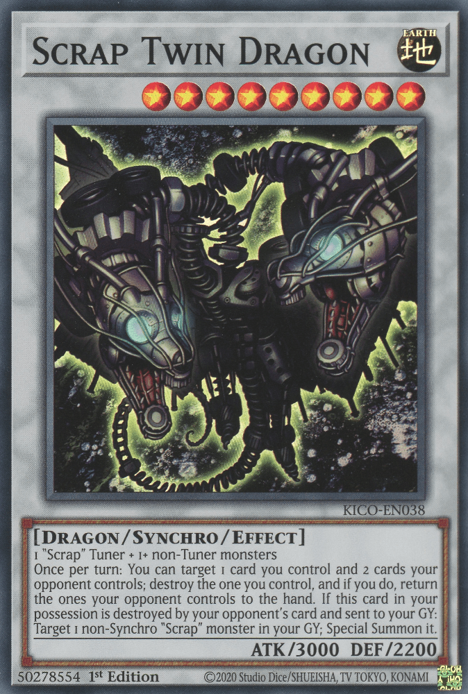 Scrap Twin Dragon - NM Super Rare King Gaming