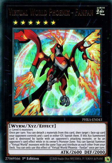 Virtual World Phoenix - Fanfan - NM - Ultra Rare King Gaming
