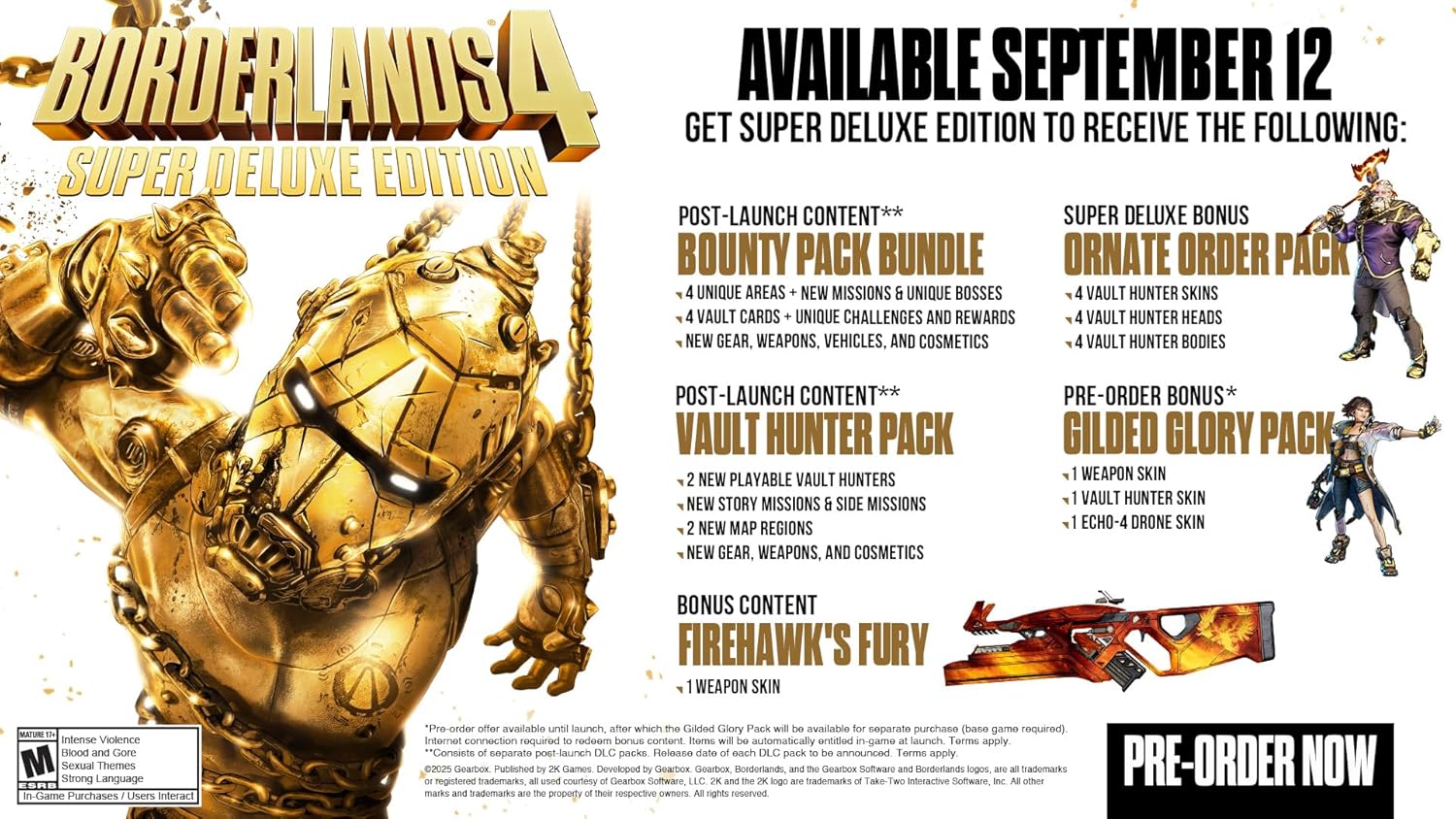 Borderlands 4: Super Deluxe Edition PlayStation 5 - Pre Order - Geeked Out Goods