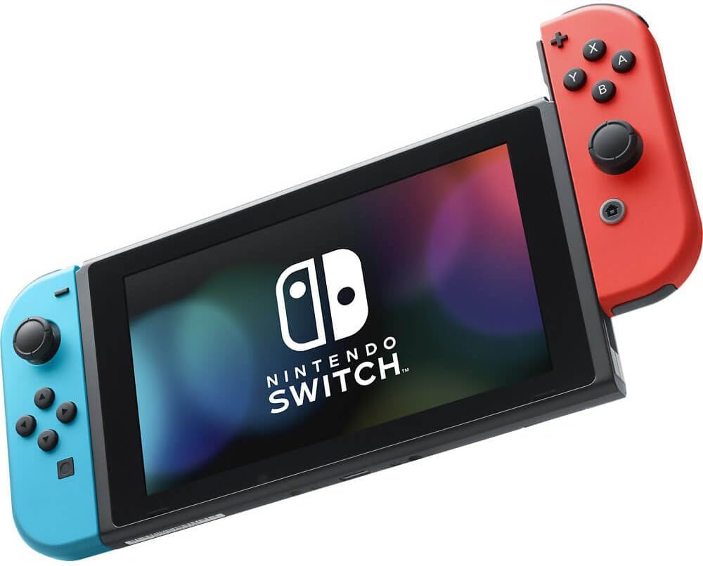 Nintendo Switch™ with Neon Blue and Neon Red Joy‑Con™ - Nintendo Switch Neon Edition - Geeked Out Goods