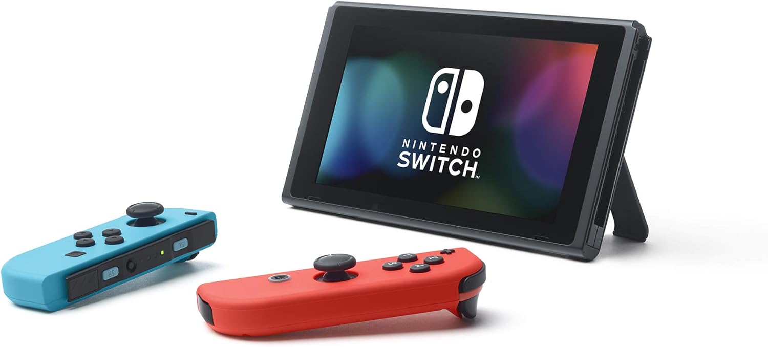 Nintendo Switch™ with Neon Blue and Neon Red Joy‑Con™ - Nintendo Switch Neon Edition - Geeked Out Goods