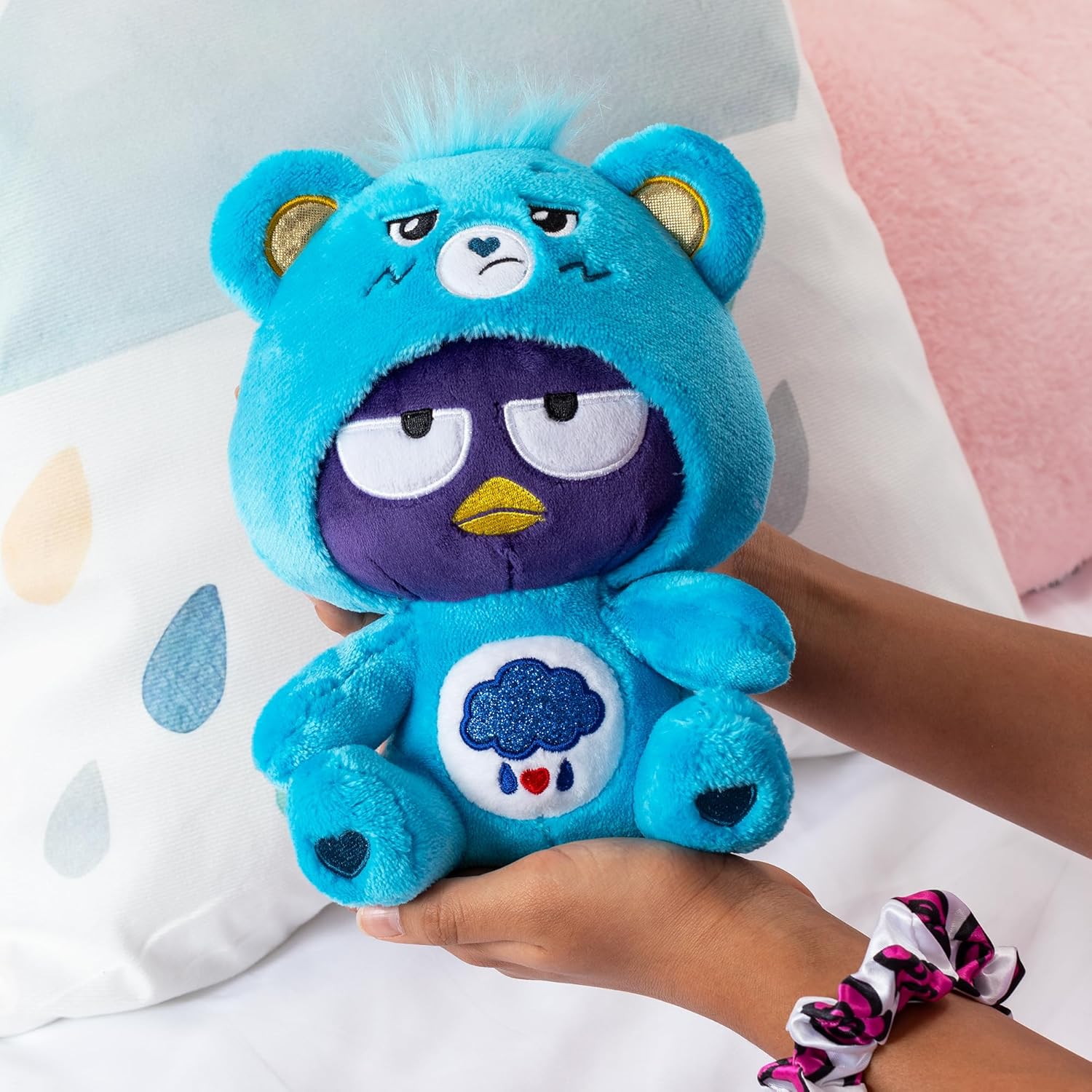 Care Bears - Badtz-Maru Dressed As Grumpy Bear 8" Fun-Size Plush - King Gaming 