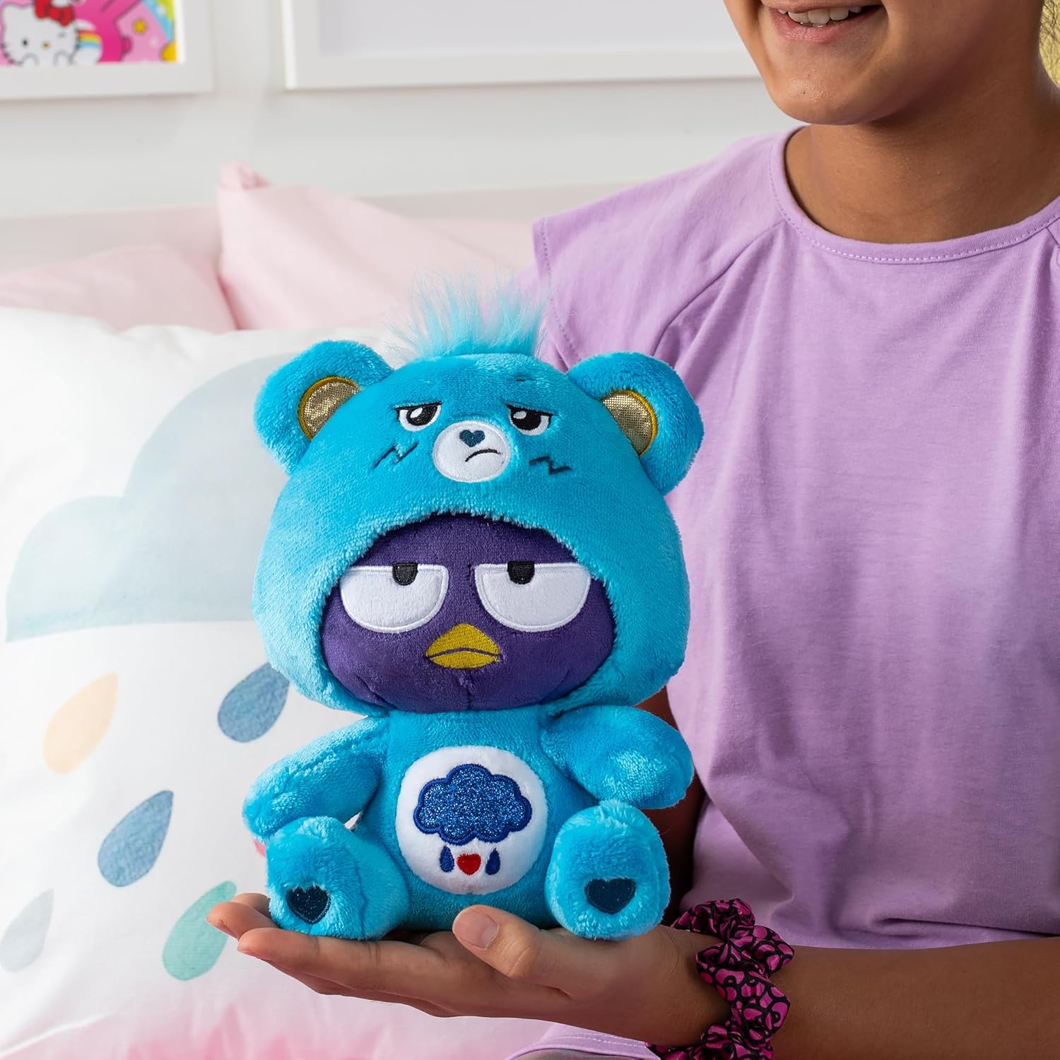 Care Bears - Badtz-Maru Dressed As Grumpy Bear 8" Fun-Size Plush - King Gaming 
