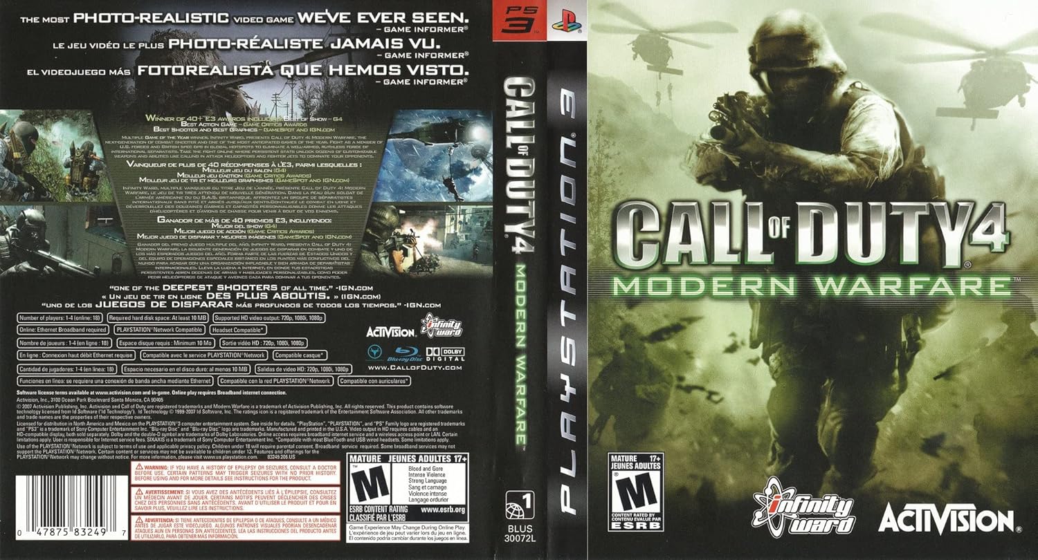 Call of Duty 4: Modern Warfare - Playstation 3 - Geeked Out Goods