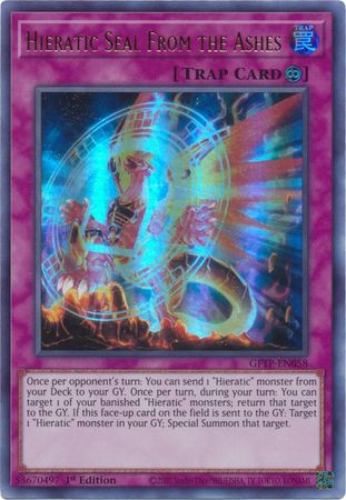Hieratic Seal From The Ashes - Ultra Rare - King Gaming 
