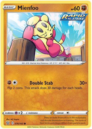 Mienfoo - 76/163 - NM Common - King Gaming 