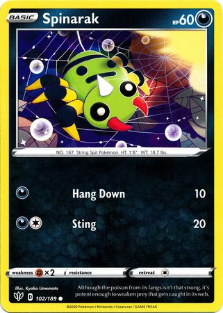 Spinarak - 102/189 - Common - King Gaming 