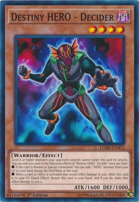 Destiny HERO - Decider - NM Common King Gaming