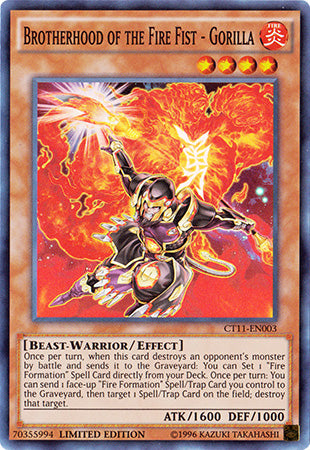 Brotherhood of The Fire Fist - Gorilla - Super Rare - King Gaming 