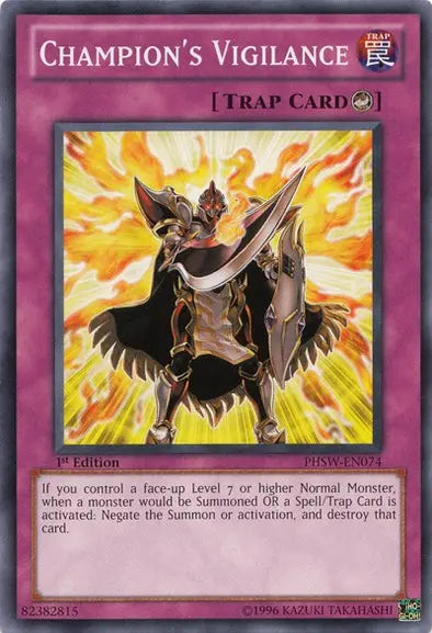 Champion's Vigilance - Common - Yu-Gi-Oh King Gaming