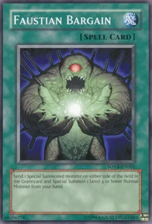 Faustian Bargain - Common - Yu-Gi-Oh King Gaming