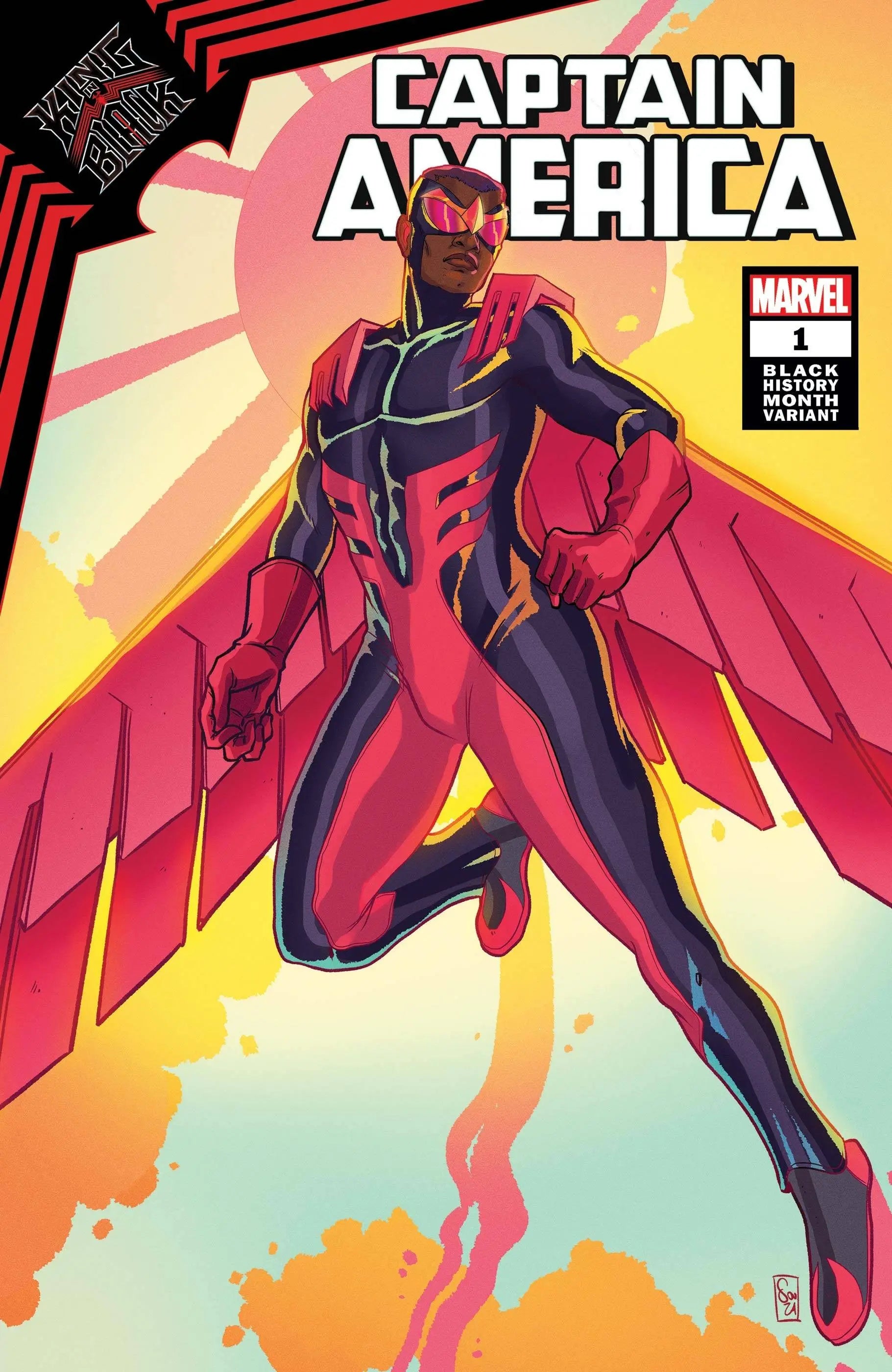 King In Black Captain America #1 Black History Month VAR King Gaming