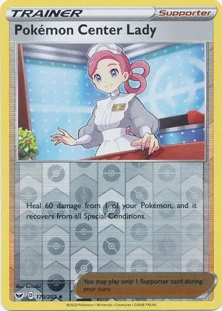 Pokemon Center Lady - 176/202 - Reverse Halo King Gaming