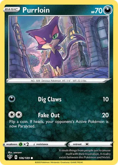 Purrloin - 106/189 - Common King Gaming