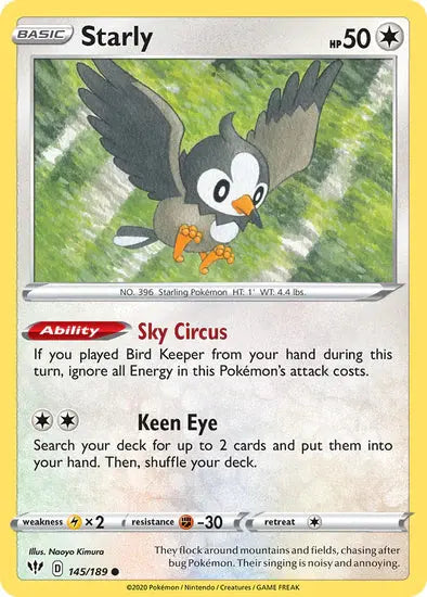 Starly - 145/189 - Common King Gaming