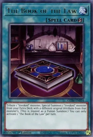 The Book Of The Law - Rare - Yu-Gi-Oh King Gaming