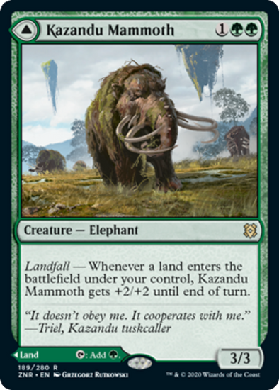 Kazandu Mammoth / Kazandu Valley - #189 - Rare - King Gaming 